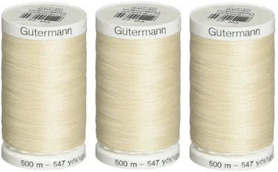 Sew-All Thread 547 Yards-Eggshell (3 Pack) - Image 1 of 3