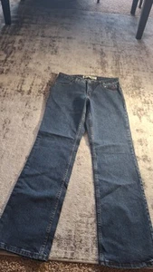 Harley-Davidson Damen Blau 5-Pocket Design Denim Bootcut Jeans Größe 8 - Bild 1 von 11