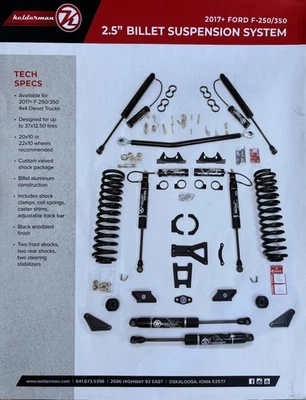 Kelderman Raptor 10005549 2.5″ Leveling Kit 2017-2022 Ford F-250 SD F-350 SD OEM - Image 1 of 4