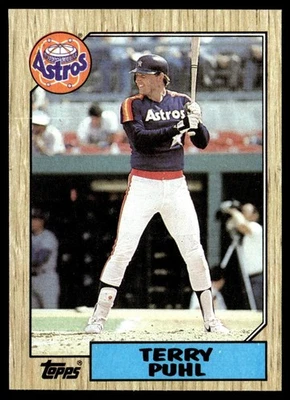 1987 Topps Terry Puhl Houston Astros #693 - Image 1 of 2