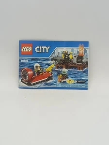 Lego City Fire Hovercraft Airboat 60106 Manual Only - Picture 1 of 3