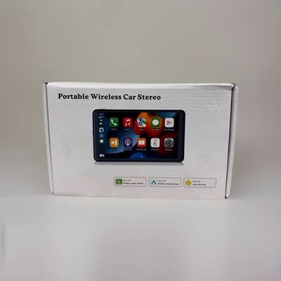 Portable Wireless Car Stereo, 7" Screen, Works with Apple Carplay, Android Auto - Image 1 of 4