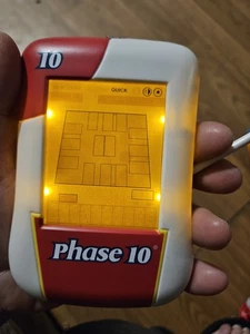 Vintage Phase 10 Electronic Handheld Game 2008 Illuminated Touch Screen Works - Picture 1 of 6