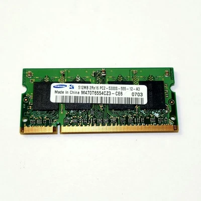 Samsung 512MB 2Rx16 PC2-5300S-555-12-A3 M470T6554EZ3-CE6  - Image 1 of 2