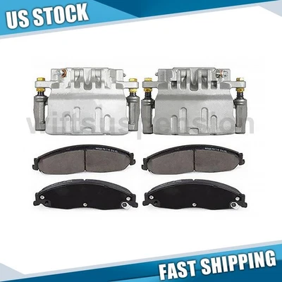 Pinzas de freno delanteras + pastillas de freno de cerámica para Cadillac STS 3,6 L 2005-2008 Foto 1 de 4