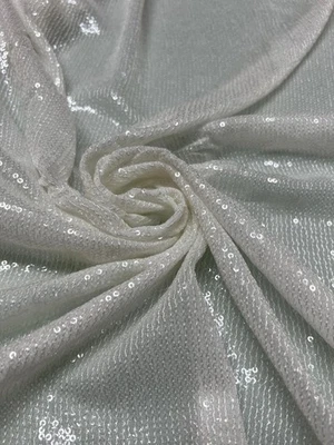 Sequin tulle fabric, sold by the yard. Color variations available. - Image 1 of 4