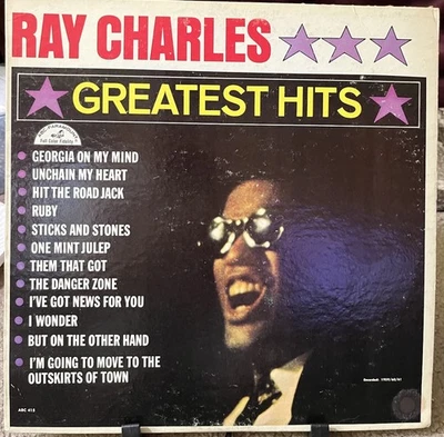 RAY CHARLES Greatest Hits 1962 ABC-PARAMOUNT Classic R&B MONO LP VG+ Play Tested - Image 1 of 4