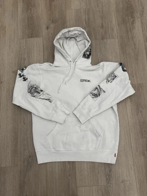 Supreme x M.C. Escher Hoodie white Size Large Pullover RARE - Image 1 of 4