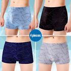 Pack Of 4 Mens Boxer Underwear Shorts Under Pants Sports Cotton All Sizes A