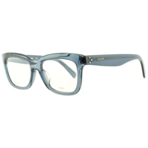 NEW!! CELINE CL 41390/F BMP Transp Blue Rectangle Full Rim Womens Optical Frame - Picture 1 of 7
