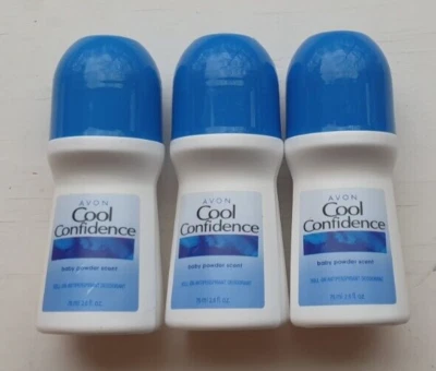 3 x Avon классный уверенность Baby порошок аромат роллер антиперспирант дезодорант 2,6 - Изображение 1 из 4