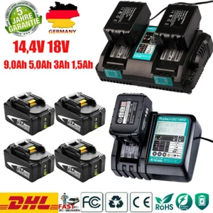 14,4V-18V Akku Für Makita BL1815N BL1850B BL1415N LXT LED 5,0Ah 9,0Ah - Bild 1 von 43
