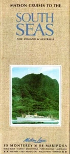 1960s Matson Line MONTEREY & MARIPOSA 32-Page Color  Brochure w/ Interiors/Plans - Picture 1 of 5