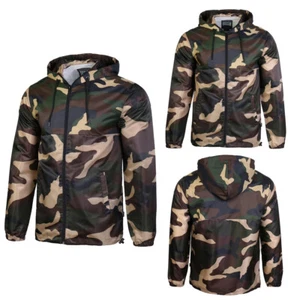 Beautiful Giant Men's Outdoor Jacket Camo Hoodie Lightweight Windbreaker - Picture 1 of 11