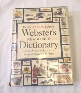 Webster's New World Dictionary Deluxe Color American Language 2nd Edition 1972 - Picture 1 of 20