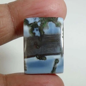 Owyhee Blue Opal Cushion Cabochon Loose Gemstone For Making Jewelry 23.55Cts - Picture 1 of 4