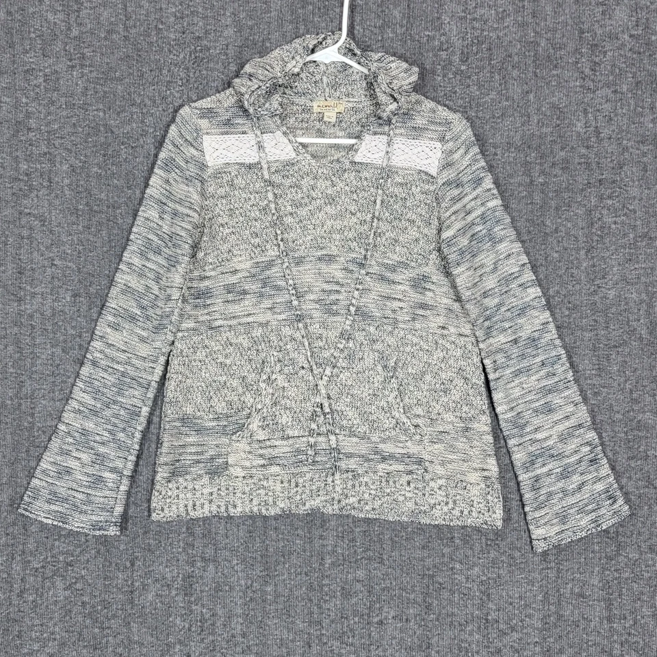 One World Live and Let Live Sudadera con Capucha Mujer PM Azul Brezo Pullover Camisa Top Foto 1 de 4