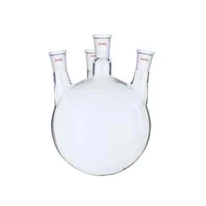 3000ml 24/40 4-Neck Round Bottom Glass Flask Four Necks 3L Lab Boiling Bottle - Picture 1 of 7