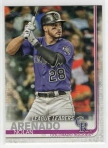Nolan Arenado 2019 Topps Series 1 Baseball League Leaders #70 Colorado Rockies - Picture 1 of 1