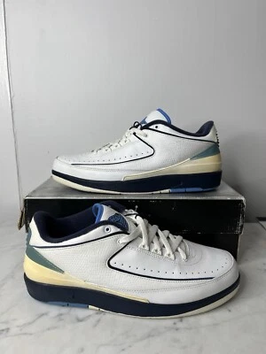 Air Jordan 2 Retro Bajo Medianoche Azul Marino Talla 10.5 Totalmente Nuevo (2004) 3098371-141 Foto 1 de 4