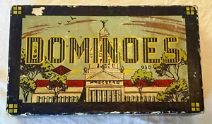 Vintage 1950s Capital Building Dominoes Set By HAL-SAM - Picture 1 of 4