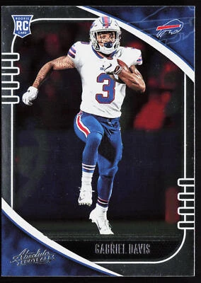 2020 Panini Absolute Retail Gabriel Davis #136 Rookie RC Buffalo Bills - Image 1 of 2