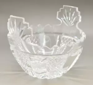 WATERFORD CIOTOLA CRISTALLO IRLANDESE MODELLO HIBERNIA MASTER BUTTER TUB PIATTO MANICO COME NUOVO - Foto 1 di 8