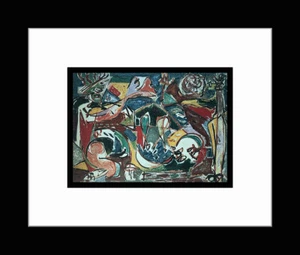 JACKSON POLLACK - Custom Framed 'THE KEY' Art Print - Picture 1 of 1