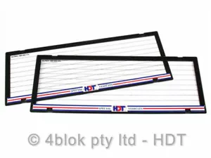 HDT Number Plate Frame Standard Holden Commodore Blue HDTNPFBLUESTD / PAHDTBE18 - Picture 1 of 3