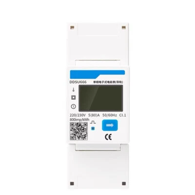 DDSU666-5 80A 220V Energy Monitoring Single Phase Meter with RS485 Interface - Image 1 of 3