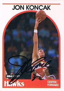 Jon Koncak 1963- autograph signed HOOPS trading card 2.5"x3.5" basketball NBA - Picture 1 of 1