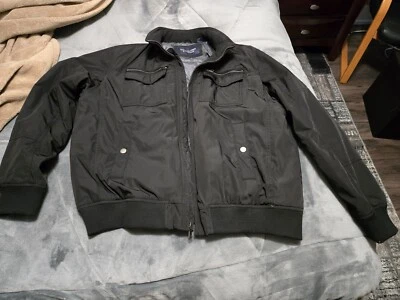 Roundtree Yorke Winter Cargo Jacket Mens Lined Concealed Hood Black XXL - Image 1 of 4