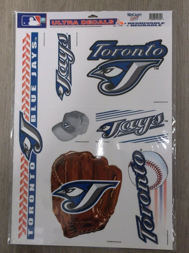 WinCraft TORONTO BLUE JAYS Ultra Decals 11 1/2" x 17" Removable Reusable - Image 1 of 1