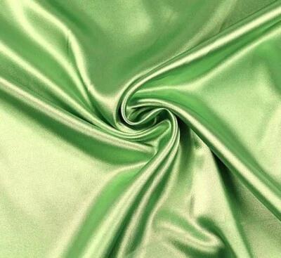 SATIN Deluxe Stoff Innenfutter Blusenstoff Wäsche glänzend APFELGRÜN EUR 9,98/m - Bild 1 von 2