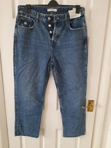 Denim Co Plus Size Vintage Straight Crop Women Mid-Blue Jeans Size 16/ 44 - Picture 1 of 14