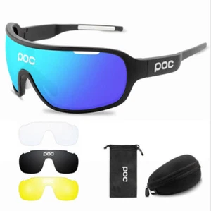 Gafas de sol polarizadas UV400 4 piezas POC para ciclismo motociclista gafas de sol - Imagen 1 de 12