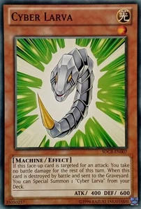 SDCR-EN007 CYBER LARVA COMMON MIXED ED YuGiOh CARD - Picture 1 of 1
