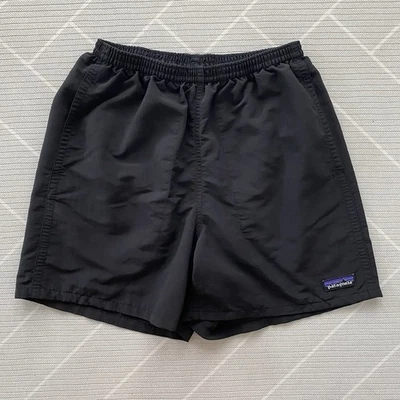 Pantalones Cortos Patagonia Baggies Negros Nylon Exterior Forrados Bañador Hombre’s Talla XS Foto 1 de 4