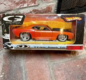  Hot Wheels "G Machines" 71 Plymouth Cuda 1:24 Orange Barracuda muscle car NIB - Picture 1 of 8