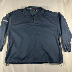 Suéter Pullover Colección PING XXL Azul Marino Golf Cuarto Cremallera Para Hombre - Imagen 1 de 17