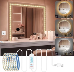 Luci Da Specchio, USB Luci per Specchio Da Trucco per Tavolo Da Toeletta, Strisc - Foto 1 di 12