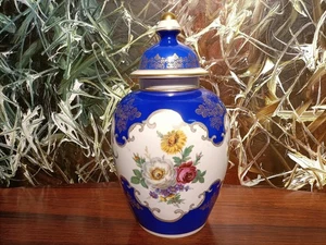 OSCAR SCHLEGELMILCH - große vintage Deckelvase, handgemalt - 37cm - Picture 1 of 5