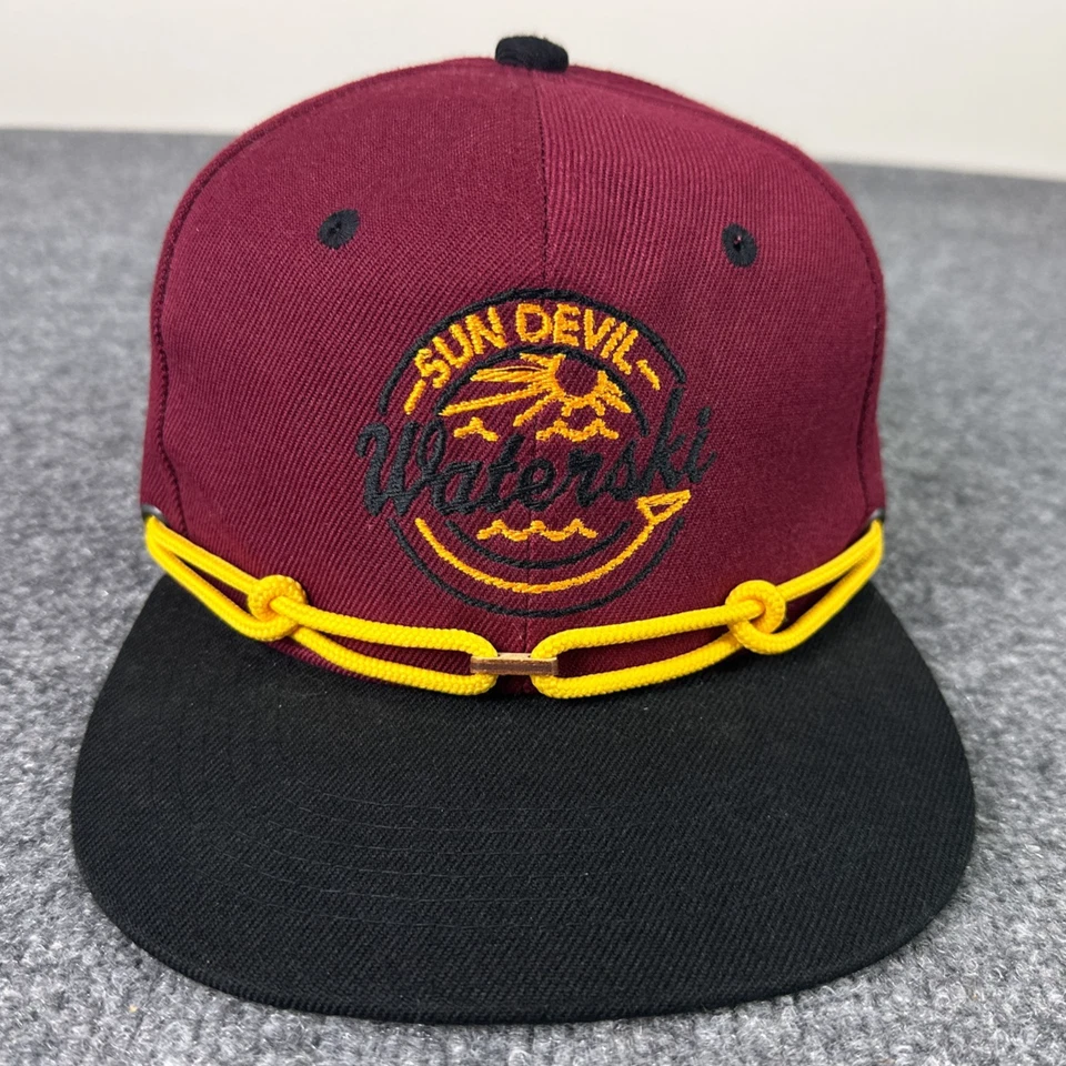 Arizona State Sun Devil Waterski Team Hat Rope Snapback Water Skiing Rare - Image 1 of 4