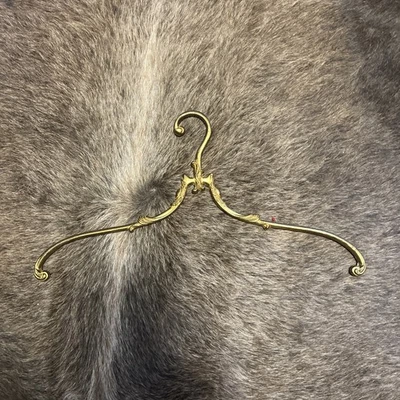 Messing Kleiderbügel Vintage Kleiderhänger Rockbügel Retro RAR Massiv TOP Bügel - Bild 1 von 4