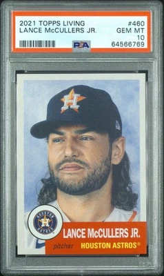 2021 Topps Living Set # 460 LANCE McCULLERS JR. Houston Astros GEM MINT PSA 10 - Image 1 of 2