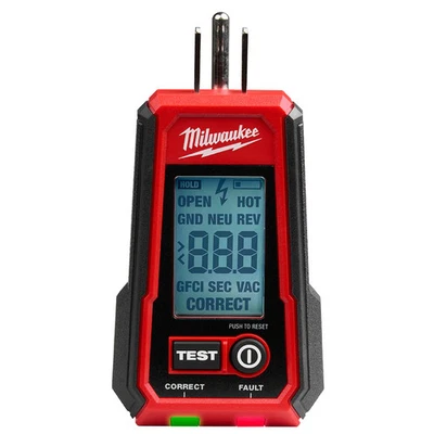 Milwaukee 2224-20 Digital GFCI Receptacle Tester - Image 1 of 4