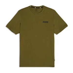 PUMA Essentials Small Logo Men's Tee Sportstyle Core Adults Men Green - Picture 1 of 10