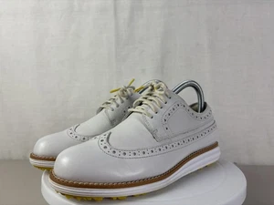 Scarpe da golf donna Cole Haan Original Grand 360 punta ala bianche impermeabili taglia 6,5 - Foto 1 di 11