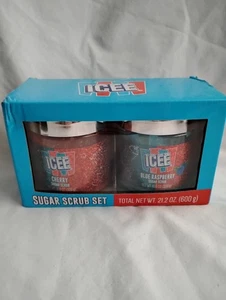 ICEE Zucker Peeling Set, 2er Pack - Kirsche & Blaue Himbeere, 21,2 oz (600g) Gesamt - Bild 1 von 8