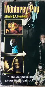 Monterey Pop: The Film VHS 1997 Special release Jimi Janis Eric Otis Mamas Who!! - Picture 1 of 3